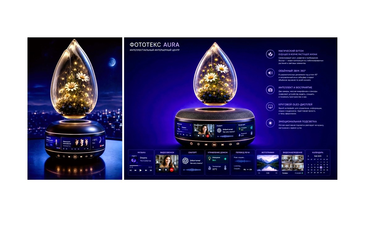 Презентация ФОТОТЕКС AURA: инженерная архитектура и поиск инвесторов